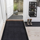 FLOOR MAT 90 x 200 CM - DOT BLACK/GREY