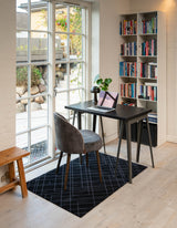FLOOR MAT 67 x 120 cm - LINES BLACK/GREY