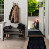 FLOOR MAT 67 x 150 CM - DOT BLACK/GREY