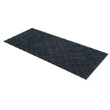 FLOOR MAT 67 x 150 CM - LINES/DARK GREY