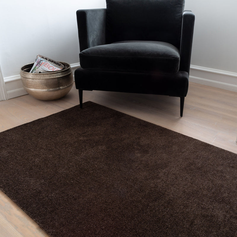 FLOOR MAT 90 X 130 CM - UNI COLOUR/BROWN