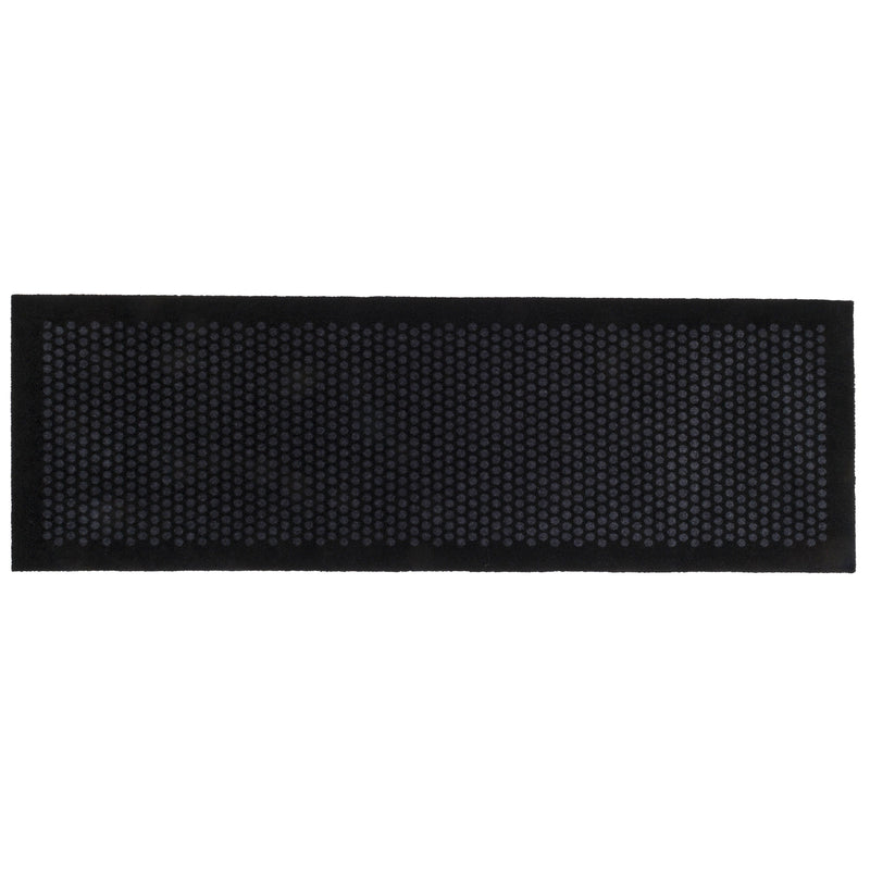 FLOOR MAT 67 x 200 CM - DOT BLACK/grey