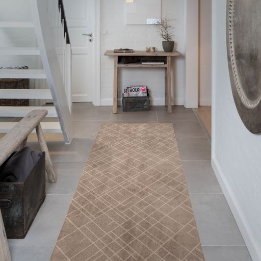 FLOOR MAT 90 x 200 CM - LINES SAND