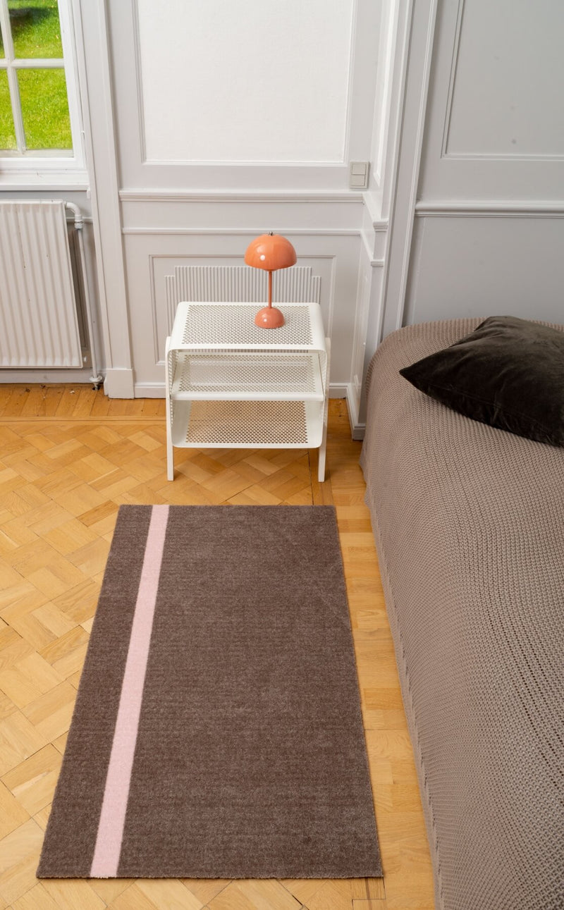 STRIPES VERTICAL - SAND/LIGHT ROSE