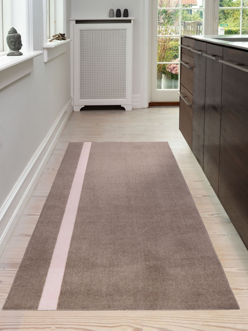 STRIPES VERTICAL - SAND/LIGHT ROSE