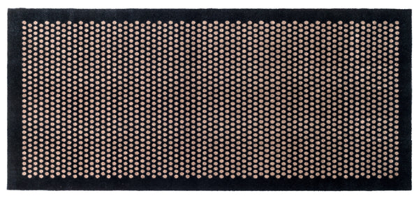 FLOOR MAT 90 x 200 CM - DOT BLACK/SAND
