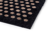 FLOOR MAT 90 x 200 CM - DOT BLACK/SAND