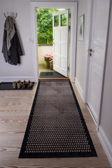 FLOOR MAT 90 x 200 CM - DOT BLACK/SAND