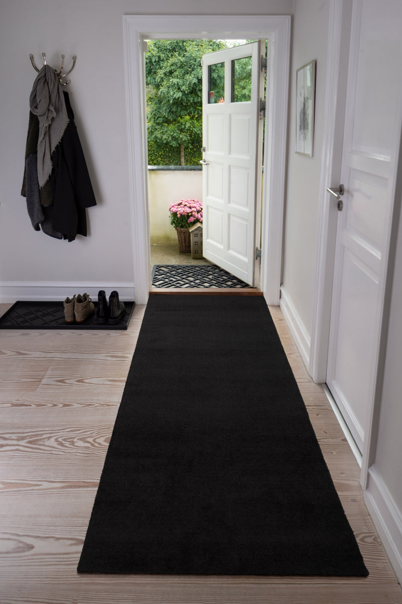 FLOOR MAT 90 x 200 CM - UNI color BLACK