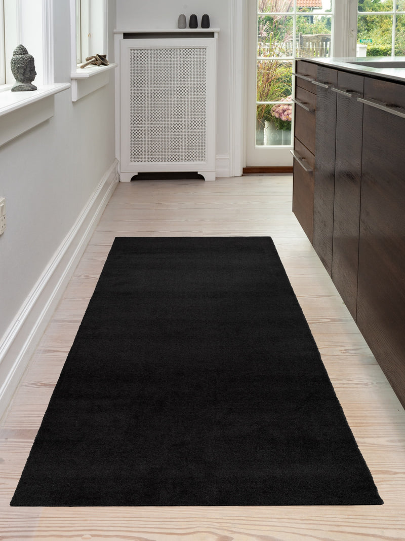 FLOOR MAT 90 x 200 CM - UNI color BLACK