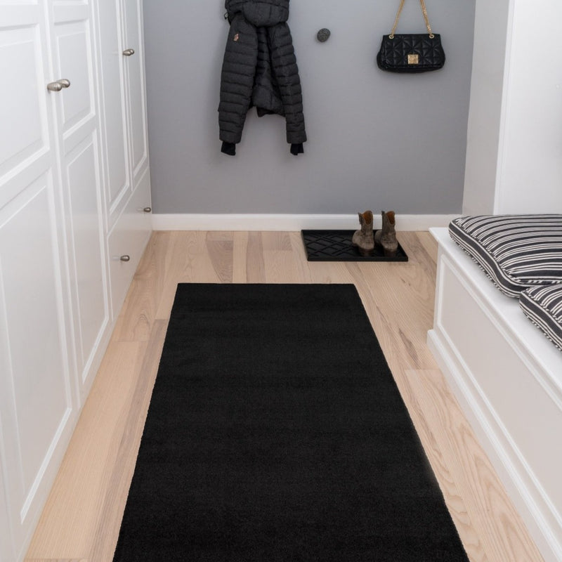 FLOOR MAT 90 x 200 CM - UNI color BLACK
