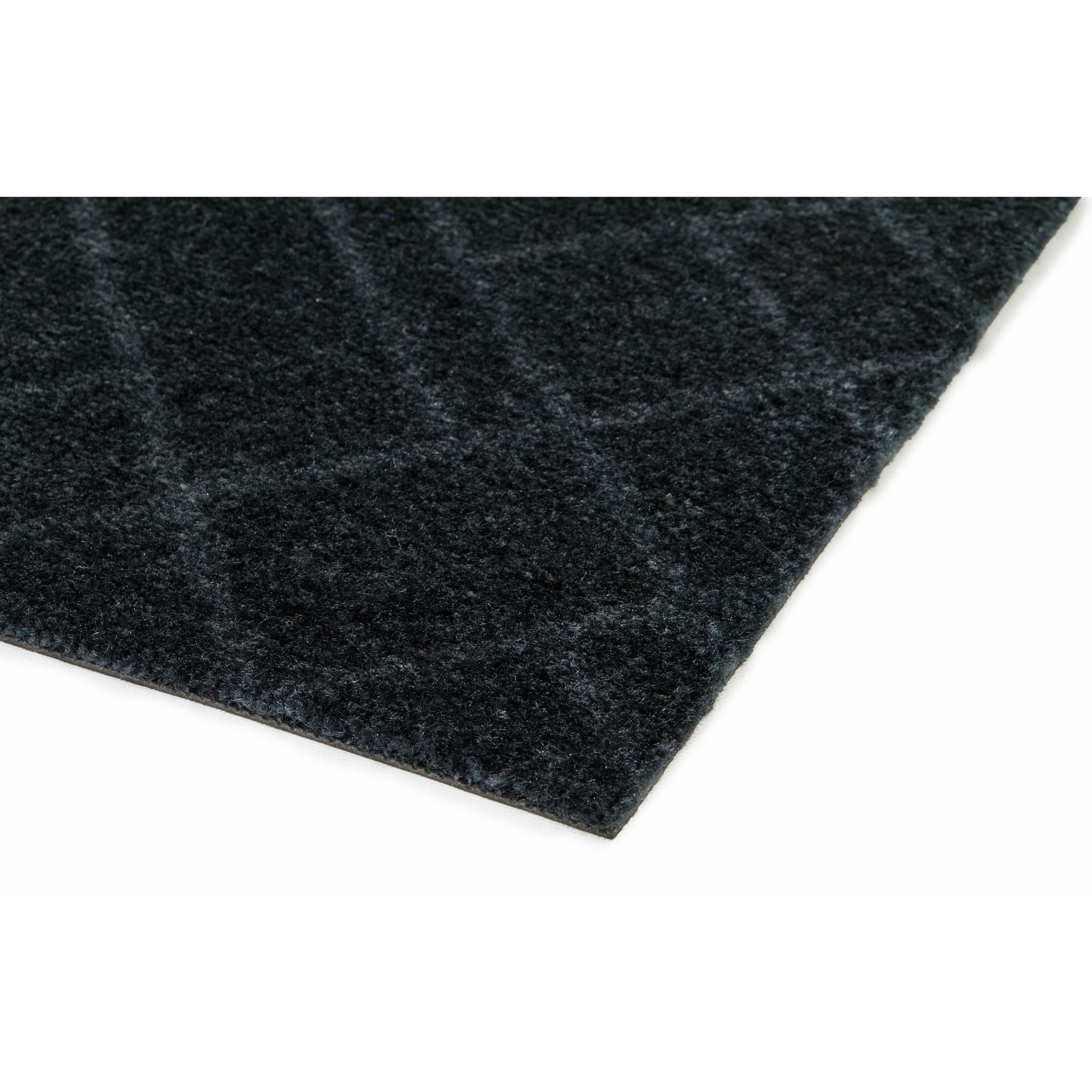FLOOR MAT 67 x 150 CM - LINES/DARK GREY