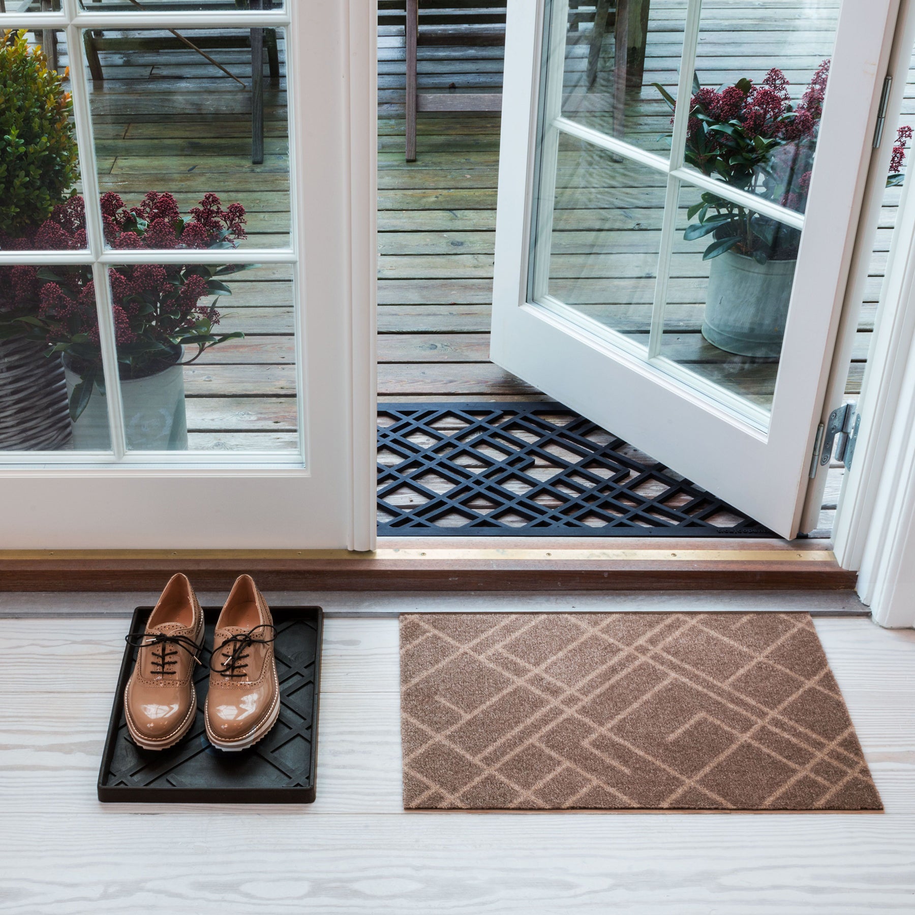 rubber DOORMAT 45 x 75 cm - LINES