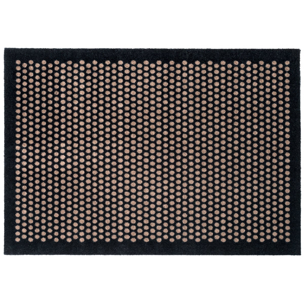 FLOOR MAT 90 x 130 CM - DOT BLACK/SAND