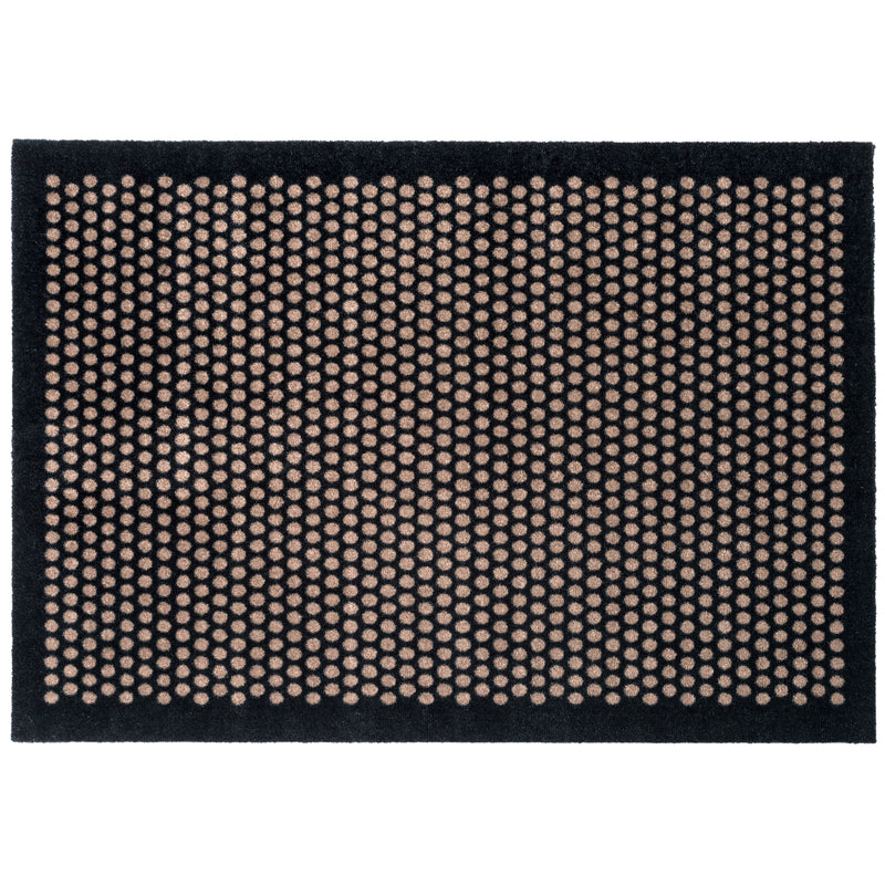 FLOOR MAT 90 x 130 CM - DOT BLACK/SAND