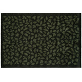 FLOOR MAT 90 x 130 CM - LEAVES/DARK GREEN