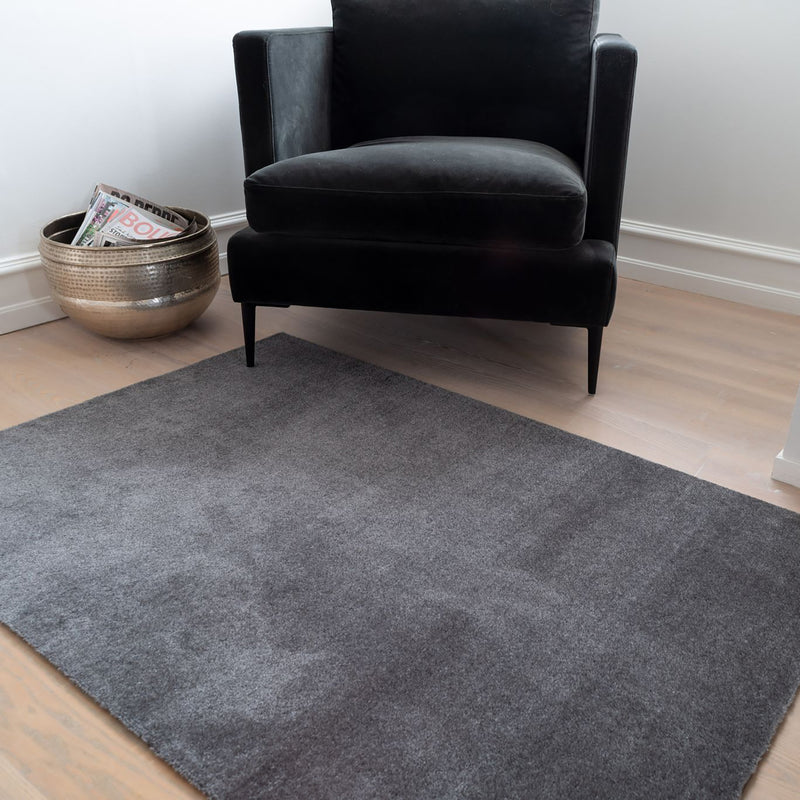 FLOOR MAT 90 x 130 CM - UNI COLOR STEELGREY