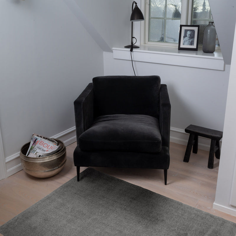 FLOOR MAT 90 x 130 CM - UNI COLOR STEELGREY
