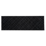 FLOOR MAT 67 x 200 CM LINES/BLACK GREY