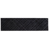 FLOOR MAT 67 x 250 CM LINES BLACK/GREY