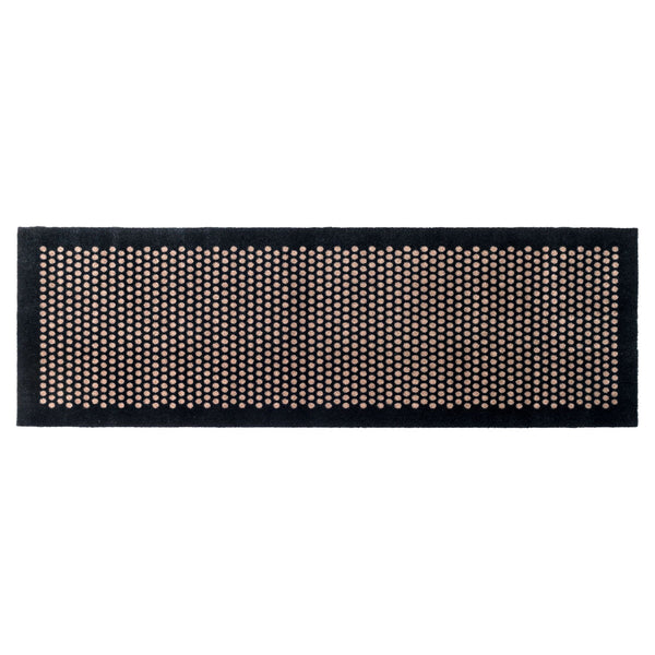 FLOOR MAT 67 x 200 CM DOT BLACK/SAND