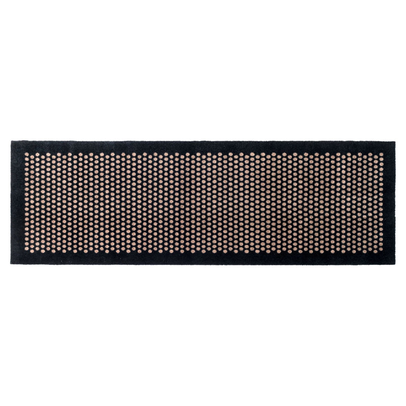 FLOOR MAT 67 x 200 CM DOT BLACK/SAND