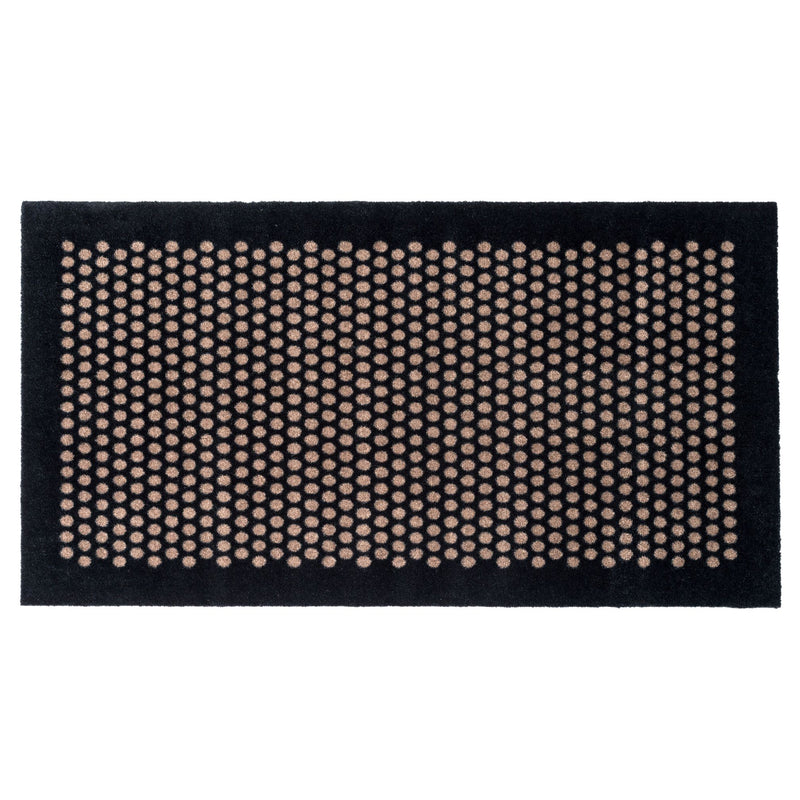 FLOOR MAT 67 x 120 CM - DOT BLACK/SAND
