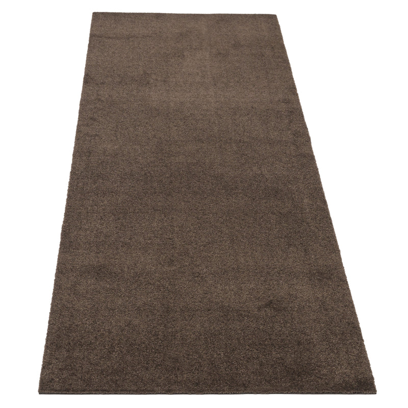 FLOOR MAT 67 x 200 cm - UNI COLOR BROWN