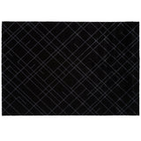 FLOOR MAT 90 X 130 CM - LINES BLACK/GREY