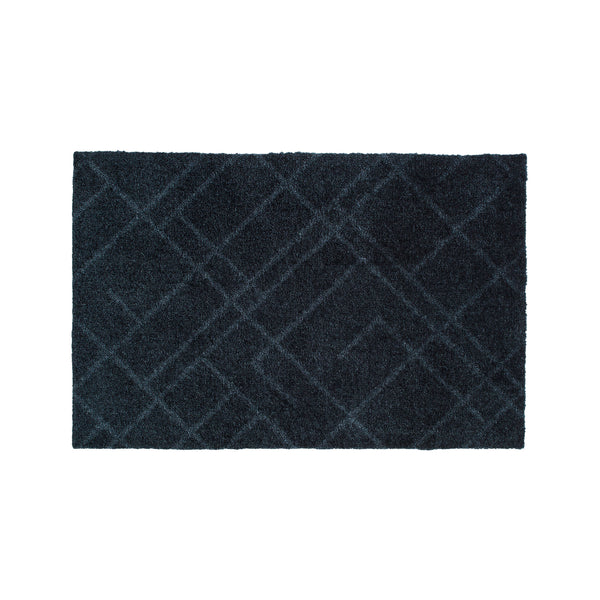 FLOOR MAT 40 x 60 cm - LINES / DARK GRAY