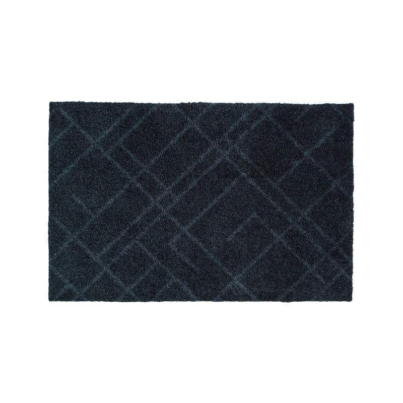 FLOOR MAT 40 x 60 cm - LINES / DARK GRAY