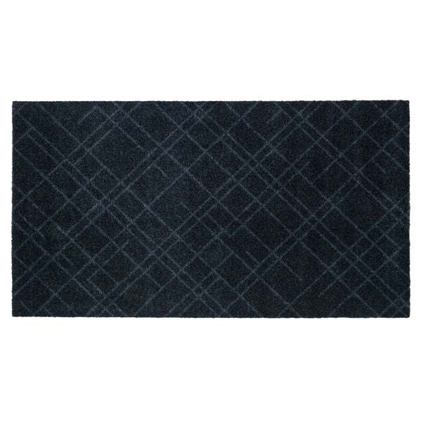 FLOOR MAT 67 x 120 cm - LINES/DARK GREY