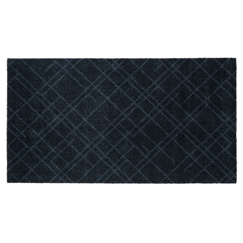 FLOOR MAT 67 x 120 cm - LINES/DARK GREY