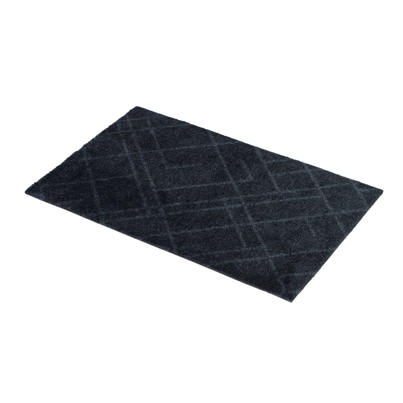 FLOOR MAT 60 x 90 cm - LINES/DARK GREY
