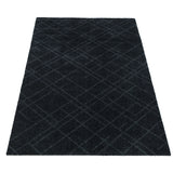 FLOOR MAT 67 x 120 cm - LINES/DARK GREY