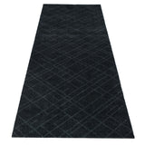 FLOOR MAT 67 x 200 CM LINES/DARK GREY