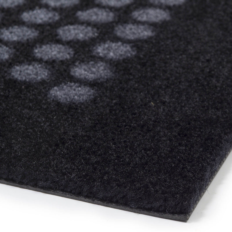 FLOOR MAT 60 x 90 CM - DOT BLACK/GREY