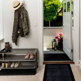 FLOOR MAT 67 x 120 CM - DOT BLACK/GREY