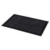 FLOOR MAT 60 x 90 CM - DOT BLACK/GREY