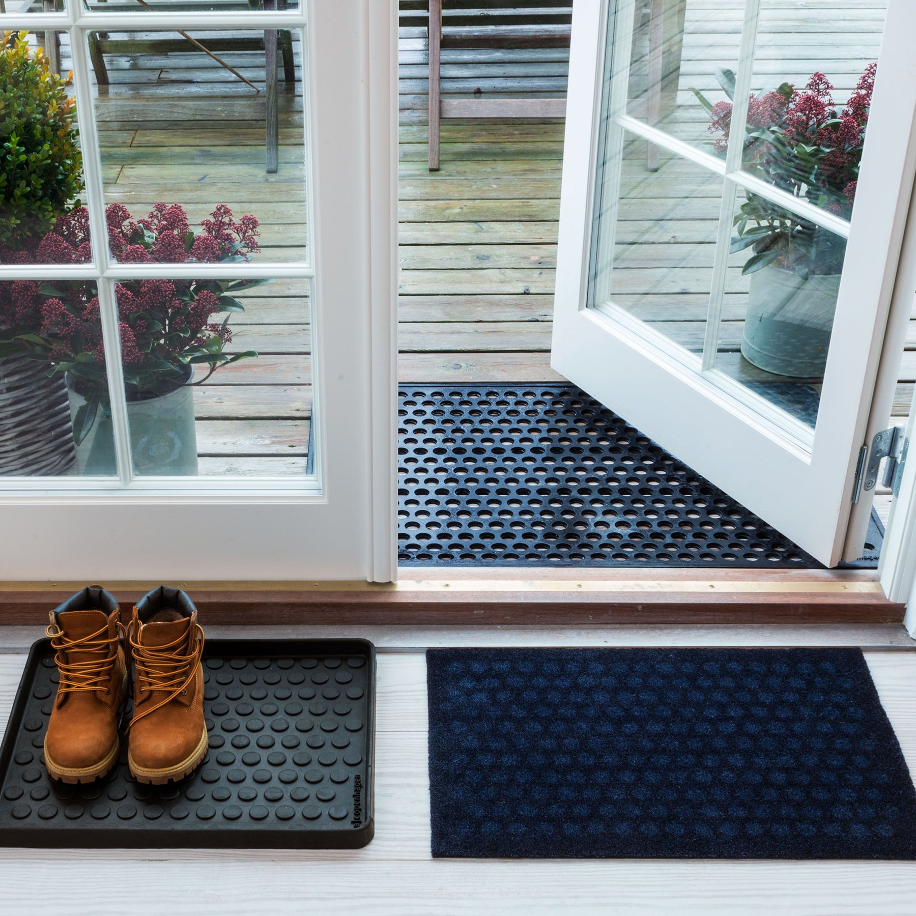 50% OFF - FLOOR MAT 40 x 60 CM - DOTS/BLUE
