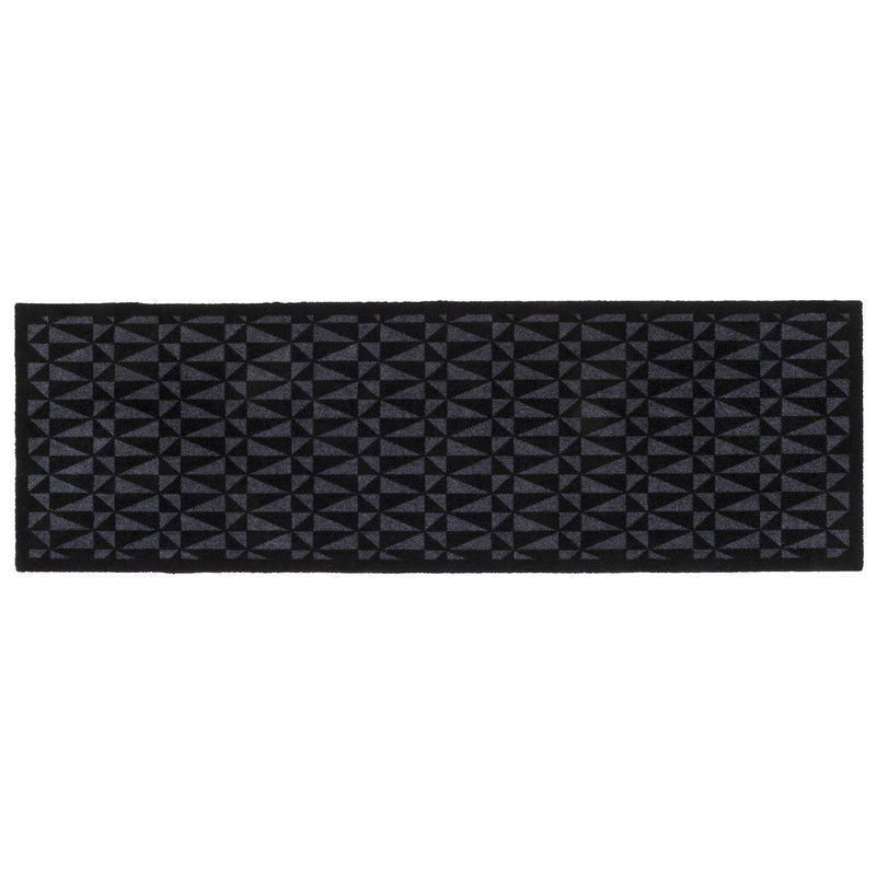 FLOOR MAT 67 x 200 cm - GRAPHIC/BLACK