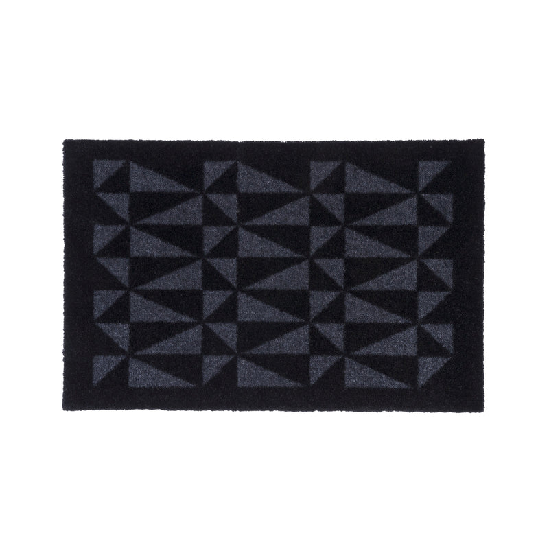 FLOOR MAT 40 x 60 CM - GRAPHIC/BLACK GREY