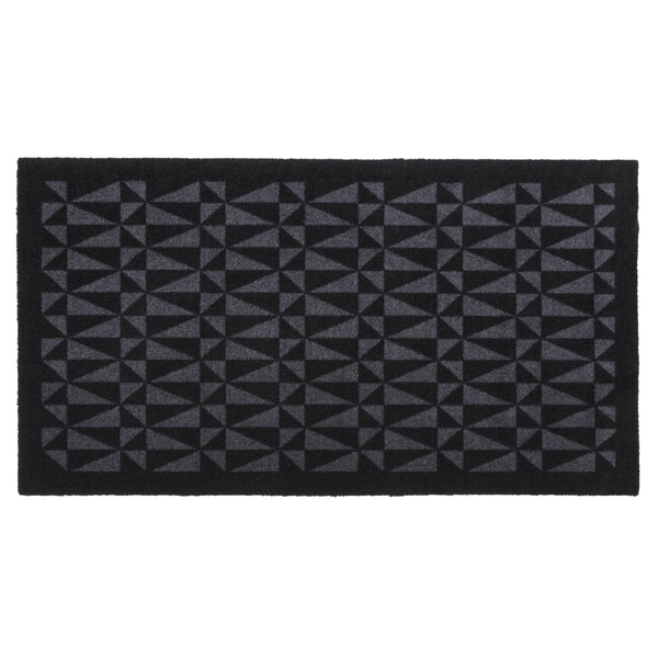FLOOR MAT 67 x 120 CM - GRAPHIC/BLACK GREY