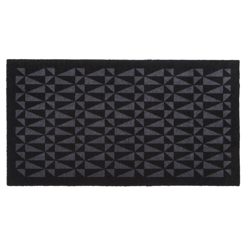 FLOOR MAT 67 x 120 CM - GRAPHIC/BLACK GREY