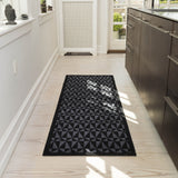 FLOOR MAT 67 x 200 cm - GRAPHIC/BLACK