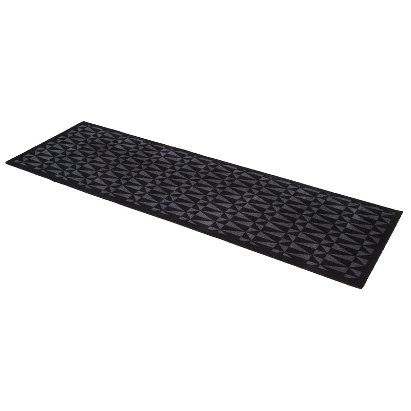 FLOOR MAT 67 x 200 cm - GRAPHIC/BLACK