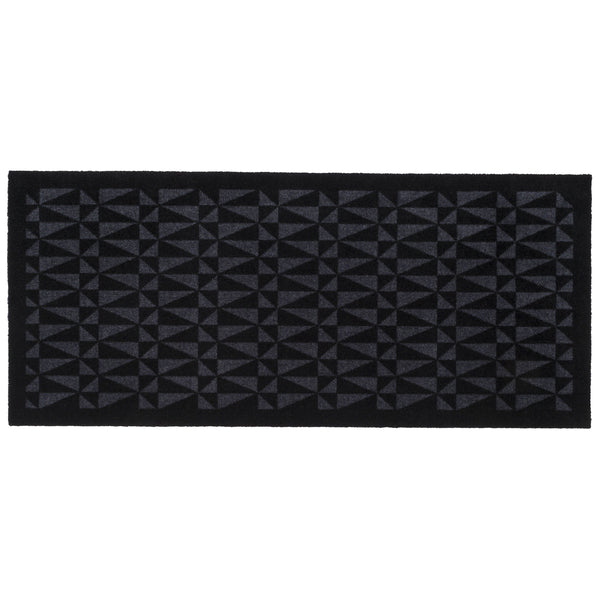 FLOOR MAT 67 x 150 CM - GRAPHIC/BLACK GREY