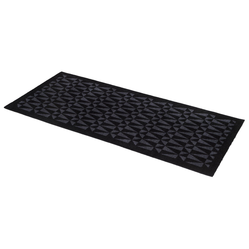 FLOOR MAT 67 x 150 CM - GRAPHIC/BLACK GREY