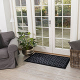 FLOOR MAT 67 x 120 CM - GRAPHIC/BLACK GREY