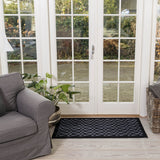 FLOOR MAT 67 x 120 CM - GRAPHIC/BLACK GREY